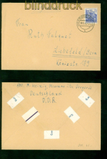 DDR Mi #  417 EF auf Auslandsbrief aus Meerane 10.1.1955 nach Bern (58458)