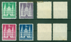 Bi-Zone Bauten Mi # 97 II/100 II postfrisch Markwerte Type II (58516)