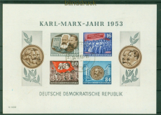 DDR Mi # Block   9 B YI gestempelt Marx-Block geschnitten (58525)