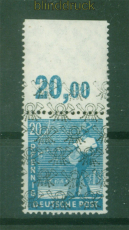 Bi-Zone Mi #  43 II OR P dgz postfrisch Oberrand Plattendruck (58562)