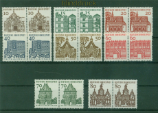 Bund Mi #  454/61 postfrisch Kleine Bauwerke waagerechte Paare (58566)