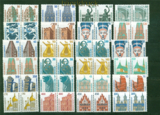 Bund Mi # 1339/1665 postfrisch Sehenswrdigkeiten waagerechte Paare (58571)
