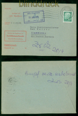 Bund Mi #  265 EF Zustellungsurkunde Nordhorn 16.4.1959 n Bathorn zurck (58463)