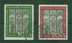 Bund Mi #  139/40 gestempelt Lbecker Marienkirche (58437)