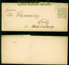 NDP Streifband Mi # S 1 aus Berlin 15.6.1870 nach Lbz (58584)