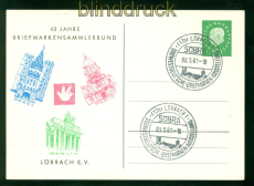 Bund GSK PP 18/17 L�rrach Blanko-SSt. 40 Jahre Briefmarkensammlerverbund (58358)