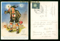 Bund Mnchen Oktoberfest 1958 farb-AK Gru vom Oktoberfest (58418)