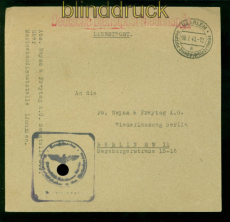 Niederlande DDP Haarlem 8.7.1943 nach Berlin Firmenbrief aus Ijmuiden (57370)