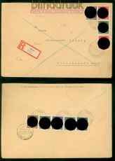 dt. Besetzung Ostland R-Brief Wilna 13.9.1942 nach Bleicherode (58399)