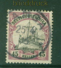 DOA Mi # 28 gestempelt 45 Heller Schiffszeichnung (58277)