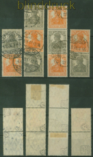 dt. Reich Zusammendrucke Mi # S  11 a / S 14 a gestempelt gepr Infla Berlin(41447)