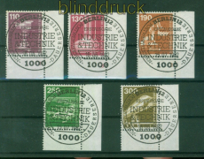 Berlin Mi # 668/72 FN Sonderstempel Industrie und Technik Feld 100 (58250)