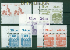 Berlin Mi # 673/77 postfrisch wagerechte Paare Eckrand Burgen Schlsser (58253)