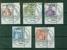 Berlin Mi # 673/77 Sonderstempel Eckrand unten rechts Feld 100 Burgen und(58255)
