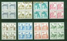 Bund Mi #  913/20 postfrisch Burgen & Schlsser 4er-Blcke (58259)