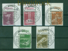Bund Mi # 1134/38 Sonderstempel Eckrand Feld 1 oder Feld 10 Industrie &  (58263)