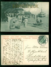berlingen sw-AK Landungsplatz 2.1.1912 nach Heidelberg (d10377)
