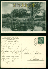 Krefeld-Niepkulen sw-AK Kaffee Restaurant Lous Bell 1938 nach Lathen (d10399)