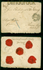 Sachsen Wertbriefhlle aus Dresden 16.5.1858 nach Plauen (58367)