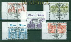 Bund Mi # 1139/43 Sonderstempel Burgen & Schlsser waagerechte Eckrand-Pa(58264)