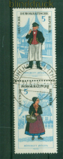 DDR Mi # 1074/75 SZd 65 gestempelt Volkstrachten (I) Tagesstempel (57906)