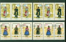 DDR Mi # 1076/79 WZd 152/55 gestempelt Volkstrachten (I) (57908)