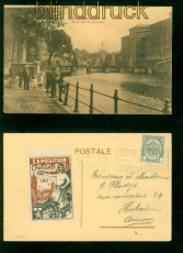 Belgien Ausstellungs-Vignette Charlertoi 1911 sw-AK Ausstellungsstempel (58146)