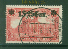 dt. Besetzung 1. WK Etappe West Mi # 11 I B gestempelt Zhnung 25 : 17 (58114)