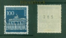 Berlin Mi # 290 R gestempelt mit Rollennummer Brandenburger Tor (58128)
