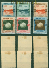 Italien Eritrea Mi # 227/32 ungebraucht mit Falz Kolonialausstellung Flug(58375)