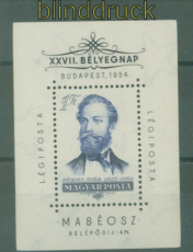 Ungarn Mi # Block 24 postfrisch Tag der Briefmarke 1954 (58811)