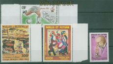 Wallis und Futuna Mi # 404, 408/410 postfrisch vier Ausgaben (58839)