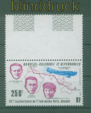 Neukaledonien Mi # 687 Zf postfrisch Erstflug Paris - Nouma (58837)