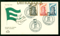 Luxemburg Mi # 555/57 Europa 1956 auf Ersttagsbrief FDC (58179)