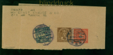 sterreich Privatstreifband mit 3 Werten Aufbrauch 3. Periode 9 Heller  (58187)