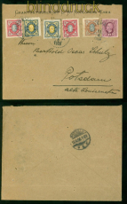 Schweden Mi #  50/53, 51 und 42 Auslands-Brief Uddevalla 1906 nach Potsdam(58196