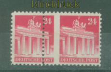 Bi-Zone Bauten Mi #  86 wg postfrisch waagerechtes Paar mit Verzhnung (58756)