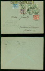 Oberschlesien Mi # 15 (5), 16, 17 und 18 MiF Neudeck 20.3.1921 nach Berlin(57703
