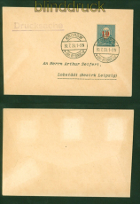 Oberschlesien Mi #  11 EF Drucksache Knurow 30.7.1920 nach Lobstdt (57720)