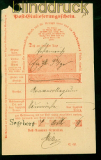 Norddeutscher Bund Segeberg Post-Einlieferungsschein 1869 nach Neumnster(57732)