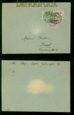 Oberschlesien Mi # 17, 19 + 21 MiF Auslandsbrief Oppeln 2.3.1921 n Basel (57715)