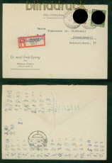 dt. Reich Mi # 792 + 794 MiF R-Brief Hinzendorf 13.5.1944 n Schneidemhl (58613)