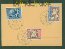 dt. Reich Mi # 823/25 Sonderstempel SSt. auf Vorlageblatt (58615)