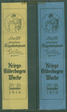 dt. Reich 2 Vivatbnder Kriegskinderspende 1916 Kronprinzessin Cecilia (58706)