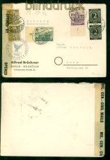 SBZ Mi # 7 A, 90, 162 A X + 912 (2) Auslands-Zensur-Brief Berlin 1946 Bern(58222