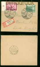 dt. Reich Mi # 743 und 709 MiF Orts-R-Brief Berlin 31.3.1940 (58220)