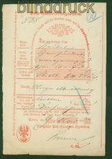 Preussen Witten Post-Einlieferungsschein 1864 nach ??????? (58353)