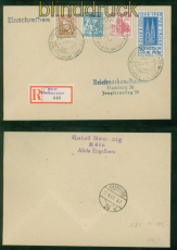 Bi-Zone Mi #  69/72 Klner Dom Satz-R-Brief Kln SSt. 15.8.1948 n Hamburg(58657)
