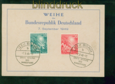 Bund Mi #  111/12 FDC auf Sonderkarte mit Sonderstempel Ersttagsbrief (58661)