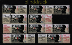 DDR Zusammendrucke Mi # 3202 postfrisch WZd 765/72 Intern. Solidaritt (51698)